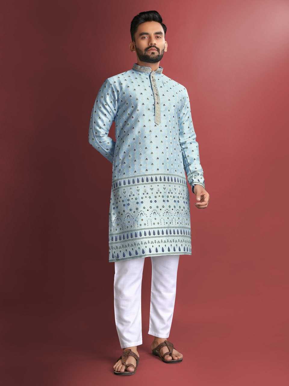 YNF COTTON RBV MANYAVAR MENS WEAR WHOLESALE MENS KURTA PYJAMA MANUFACTURER