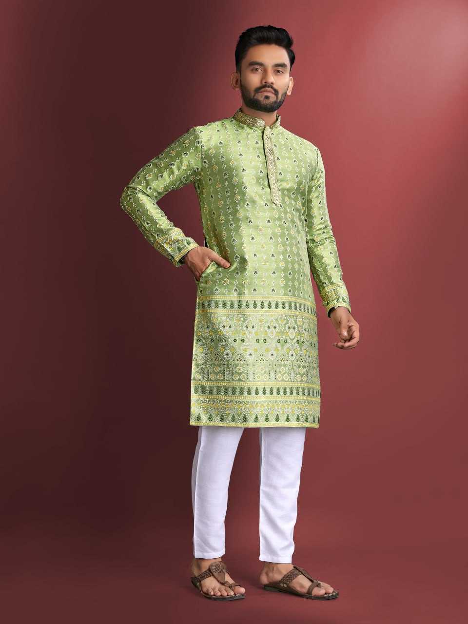 YNF COTTON RBV MANYAVAR MENS WEAR WHOLESALE MENS KURTA PYJAMA MANUFACTURER