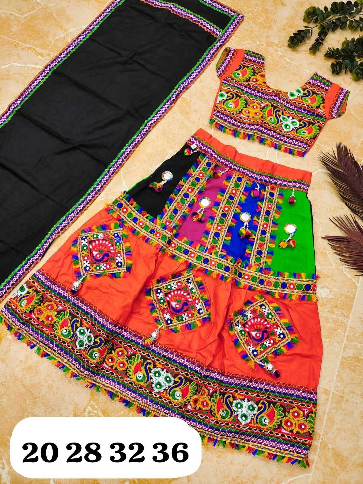 YNF COTTON REF 33 KIDS WEAR WHOLESALE KIDS LEHENGAS MANUFACTURER