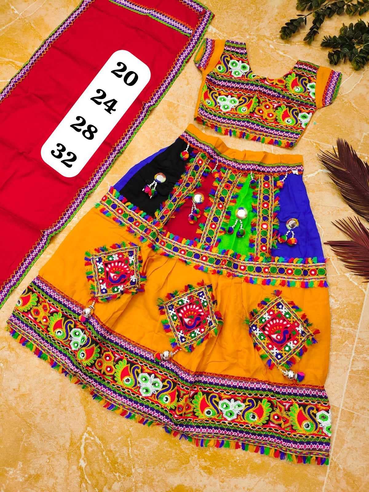 YNF COTTON REF 33 KIDS WEAR WHOLESALE KIDS LEHENGAS MANUFACTURER