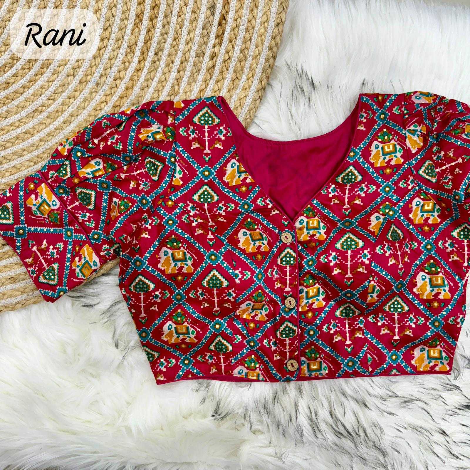 YNF COTTON RRK 04 READYMADE BLOUSE WHOLESALE PRINTED BLOUSE MANUFACTURER