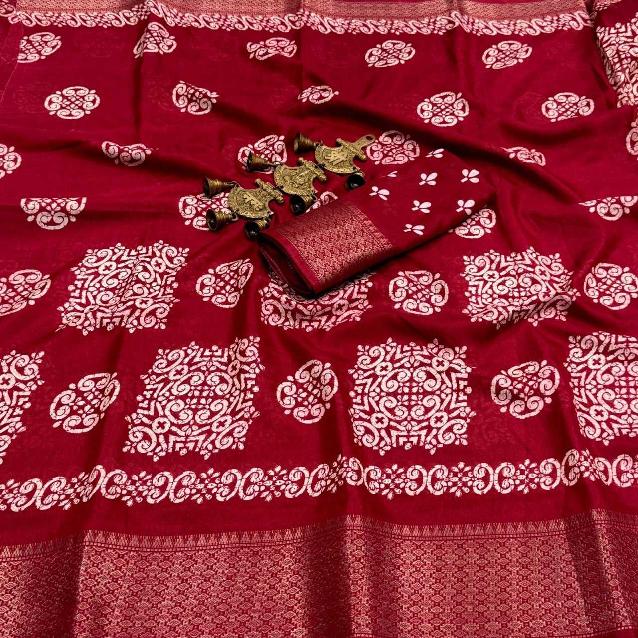 YNF DOLA SILK MKD 82 SAREES WHOLESALE PRINTED BATIK SAREES MANUFACTURER