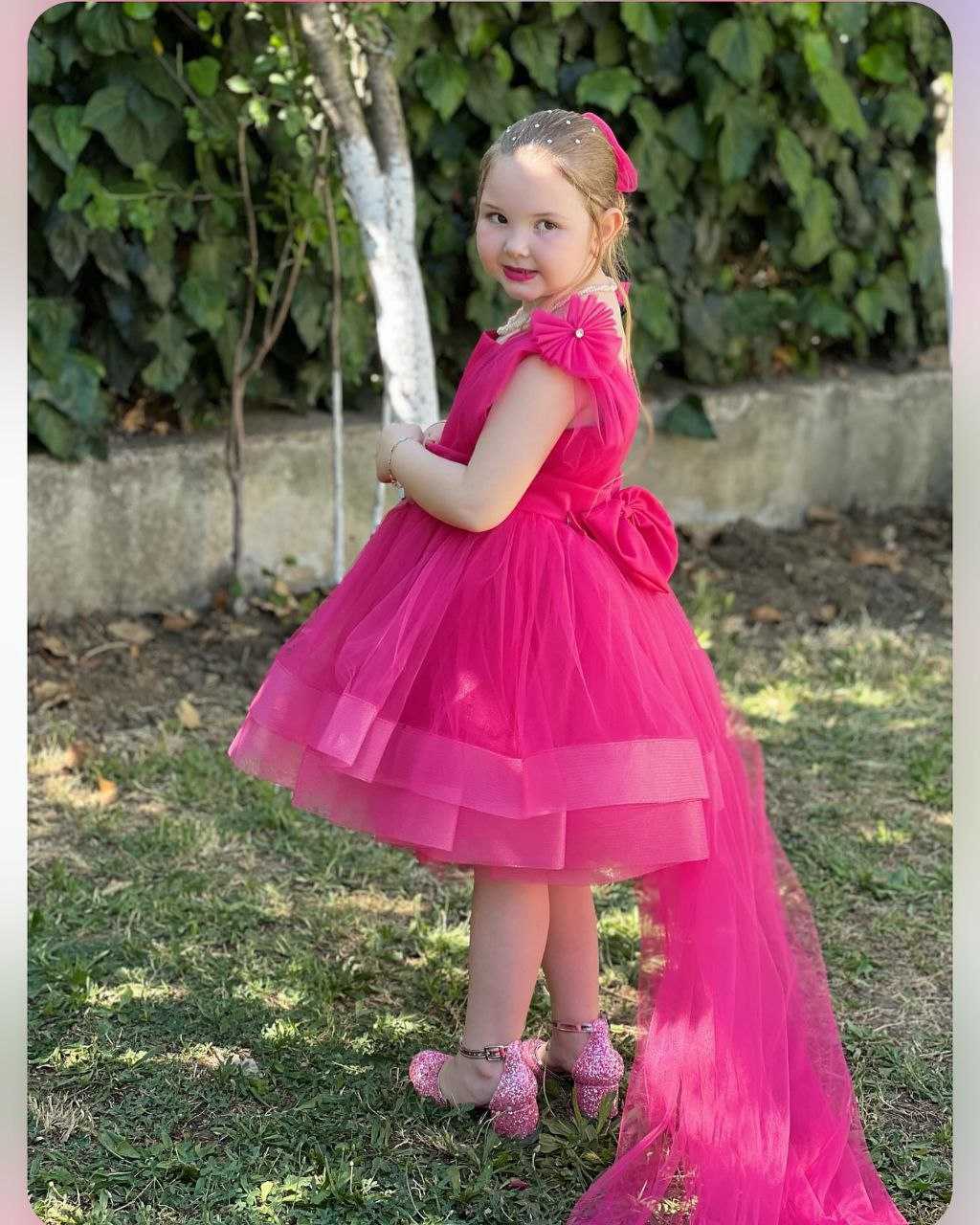 YNF NET BAB 14 KIDS WEAR WHOLESALE KIDS FROCKS MANUFACTURER 