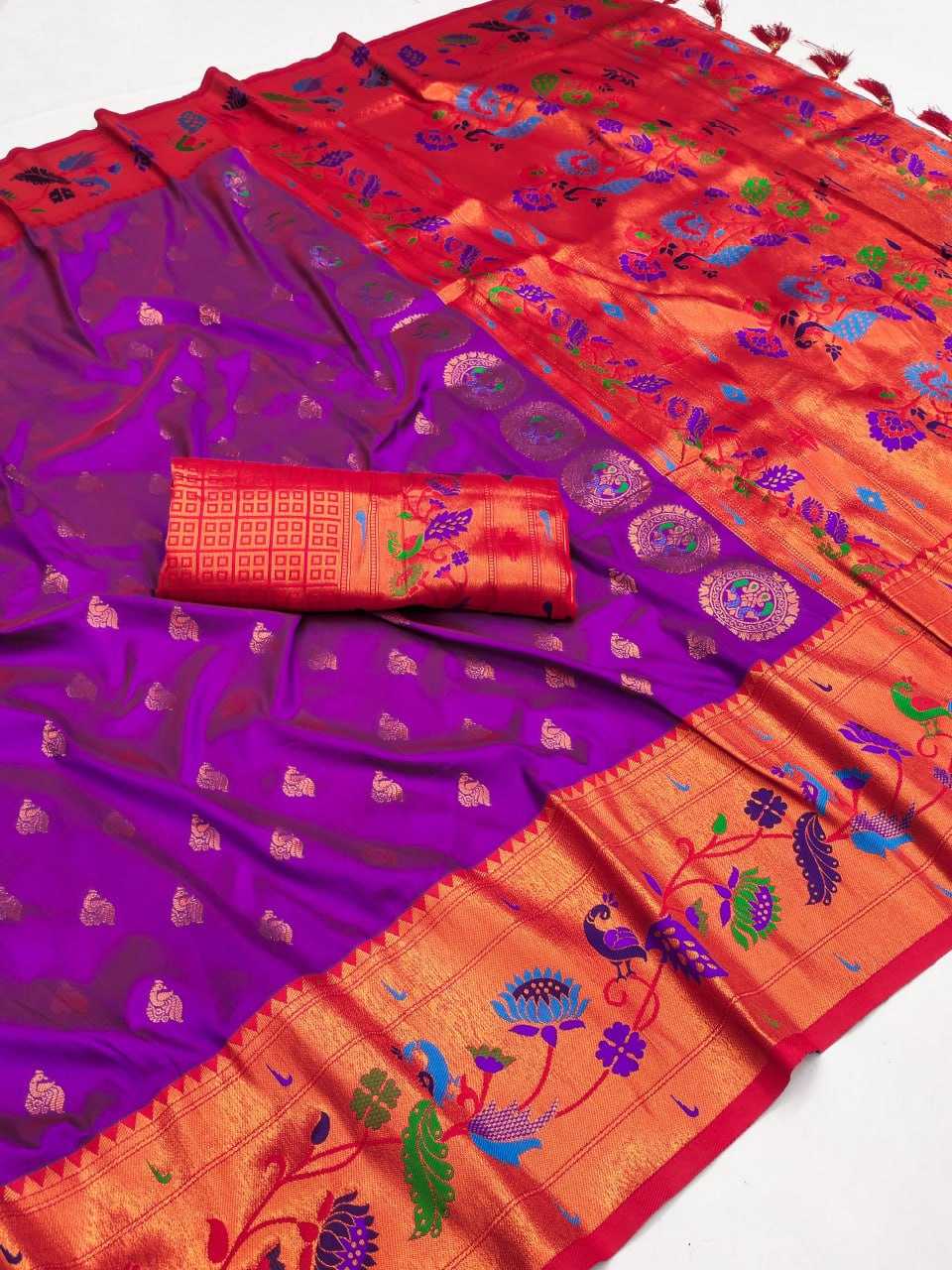 YNF PAITHANI SILK RMNX Mari Gold SILK SAREES WHOLESALE PAITHANI SILK TRADITIONAL SAREES MANUFACTURER