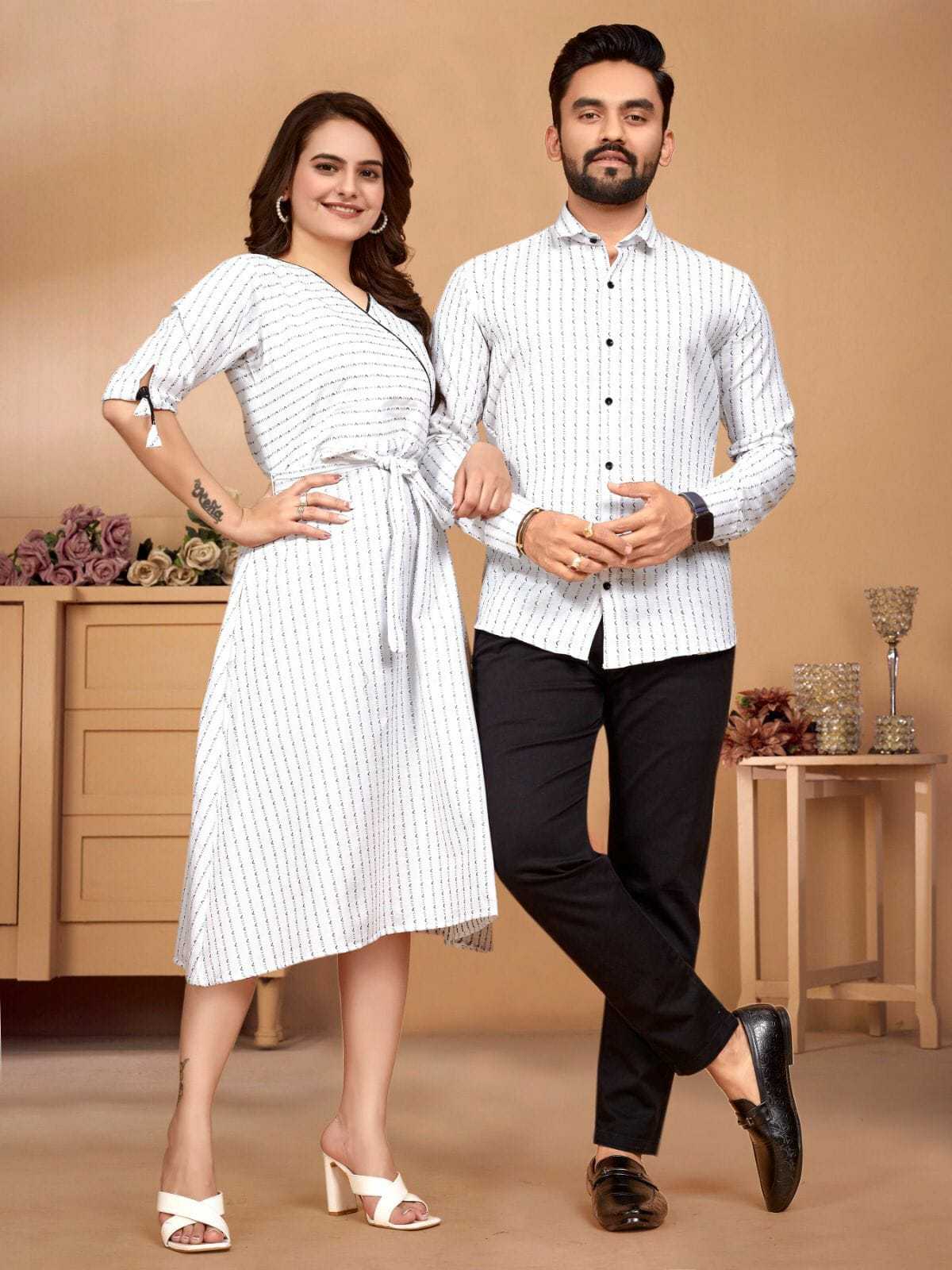 YNF PURE COTTON WTX ARMANI COUPLE WEAR WHOLESALE MENS SHIRTS & FEMALE TUNIC MANUFACTURER