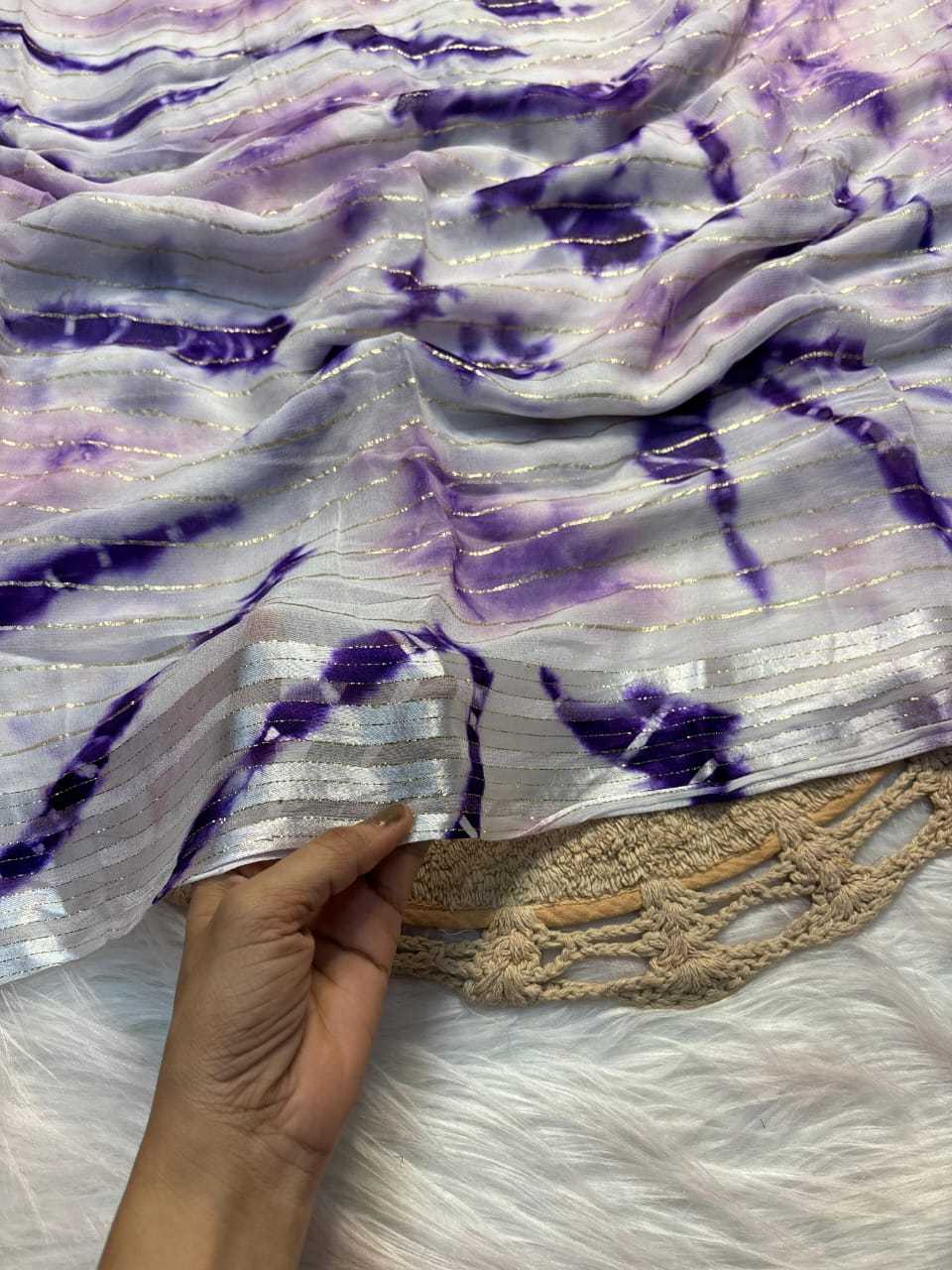 YNF PURE VISCOSE RUN 45 SAREES WHOLESALE JACQUARD  GEORGETTE VISCOSE SAREES MANUFACTURER