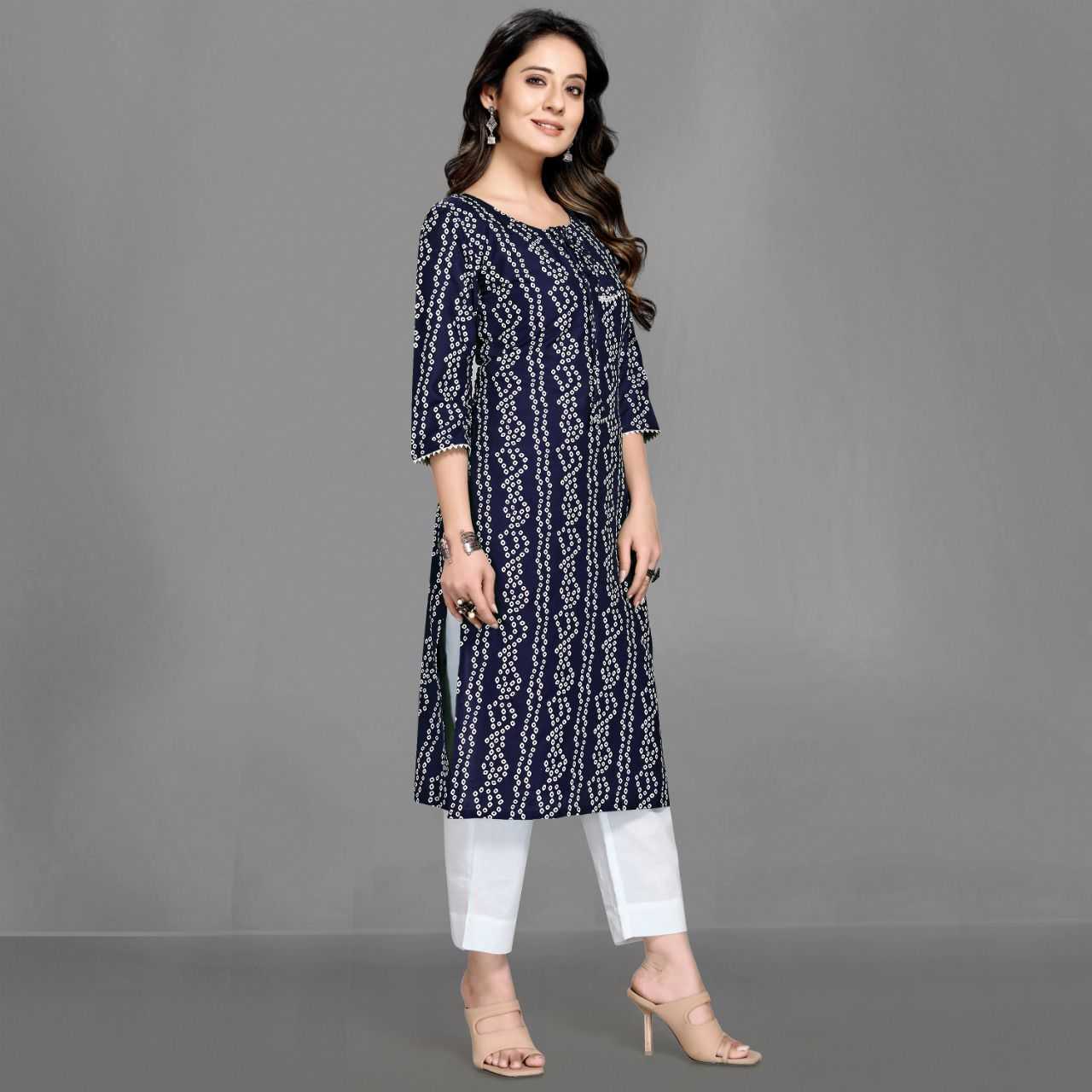 YNF RAYON PRI 1017 KURTIS WHOLESALE PRINTED RAYON LADIES KURTIS MANUFACTURER