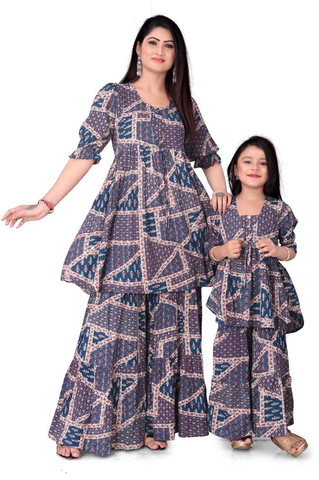 YNF RAYON WTX BALIKA VADHU MOTHER & DAUGHTER COMBO WHOLESALE CO ORD SET COMBO MANUFACTURER