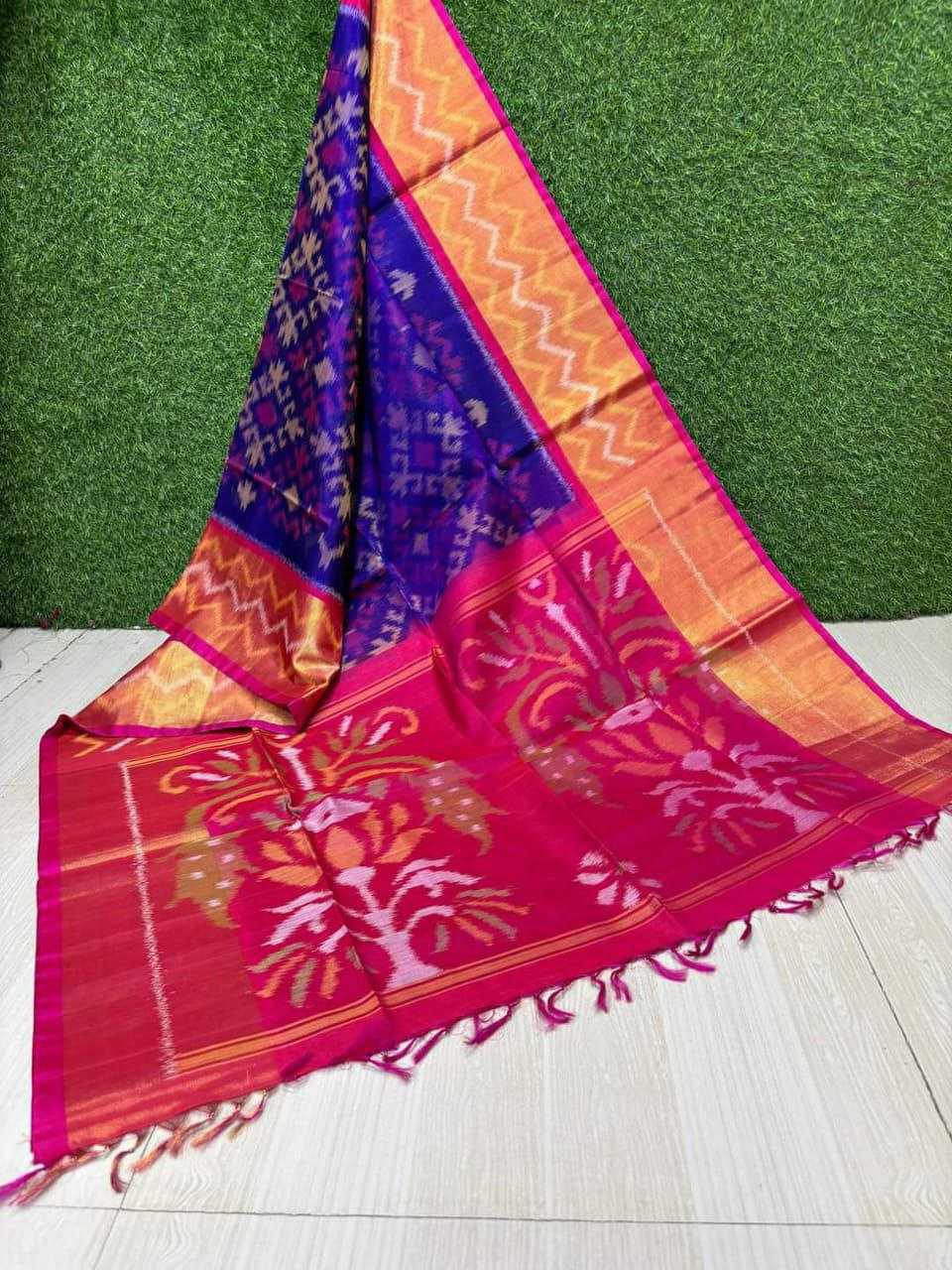 YNF SILK COTTON RRI 08 SAREES WHOLESALE PRINTED COTTON LINEN IKKAT SAREES MANUFACTURER