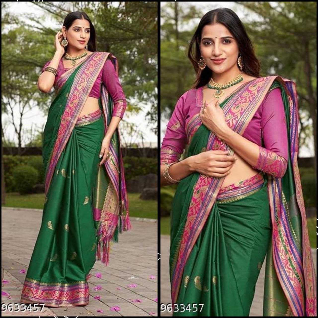 YNF SILK COTTON RVR SONI PEACOCK SAREES WHOLESALE COTTON LINEN BUTTA JACQUARD SAREES MANUFACTURER