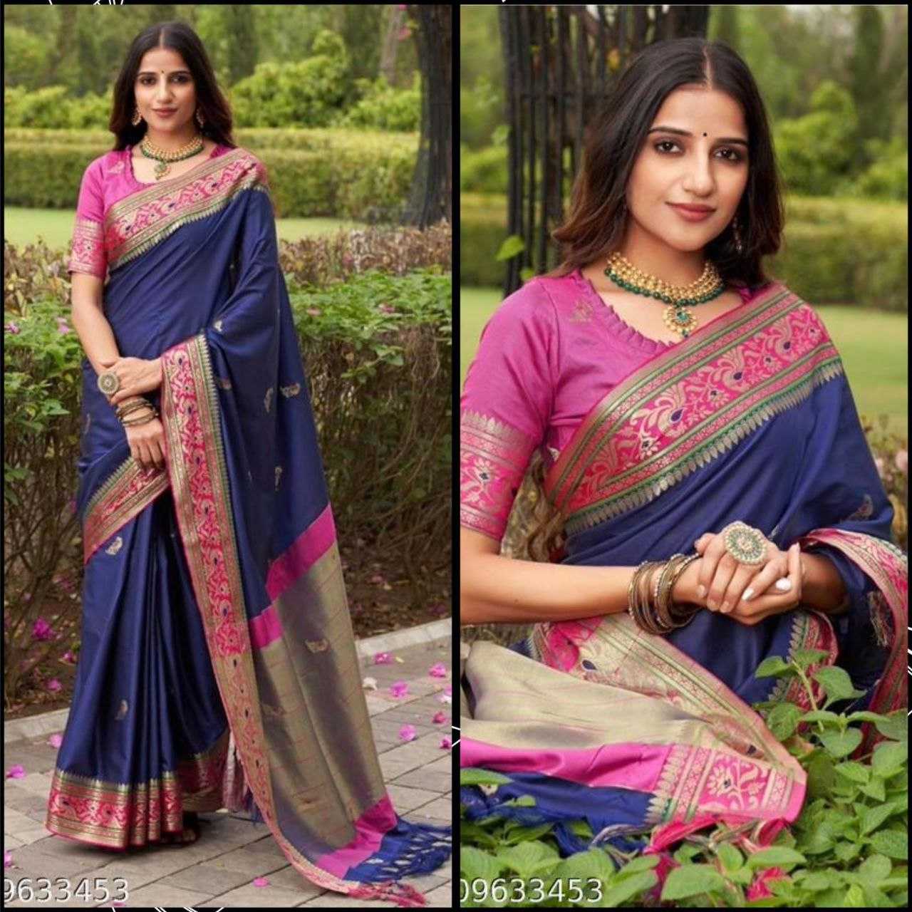 YNF SILK COTTON RVR SONI PEACOCK SAREES WHOLESALE COTTON LINEN BUTTA JACQUARD SAREES MANUFACTURER