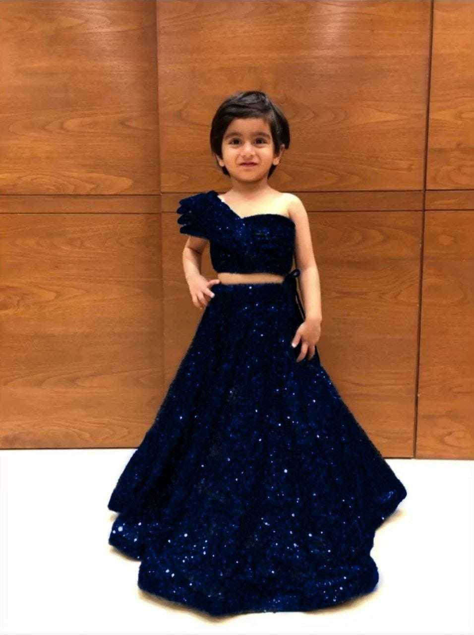 YNF SOFT NET RIN157 8008 KIDS WEAR WHOLESALE KIDS LEHENGAS MANUFACTURER