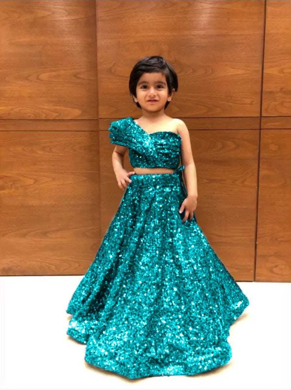 YNF SOFT NET RIN157 8008 KIDS WEAR WHOLESALE KIDS LEHENGAS MANUFACTURER