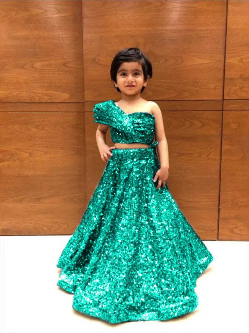 YNF SOFT NET RIN157 8008 KIDS WEAR WHOLESALE KIDS LEHENGAS MANUFACTURER