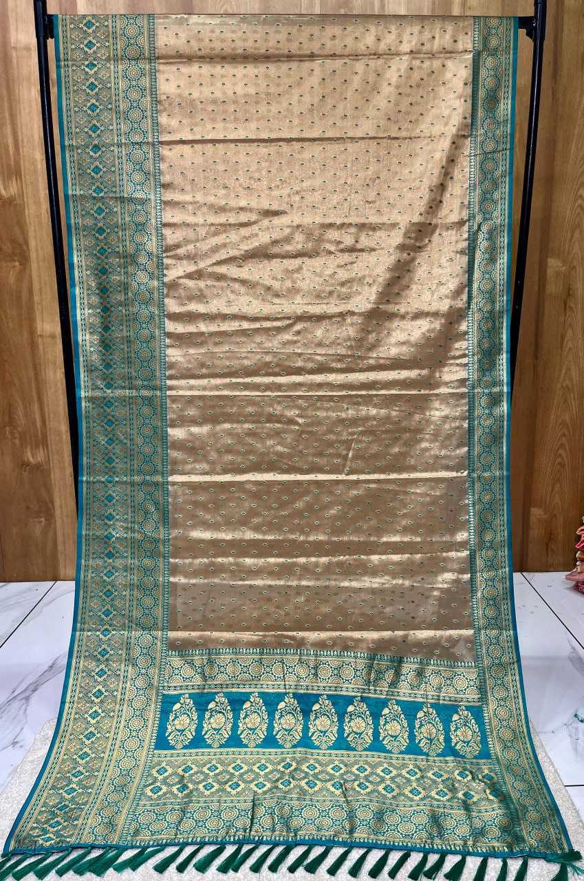 YNF TISSUE REW 02 SAREES WHOLESALE TISSUE SILK ZARI BORDER SAREES MANUFACTURER