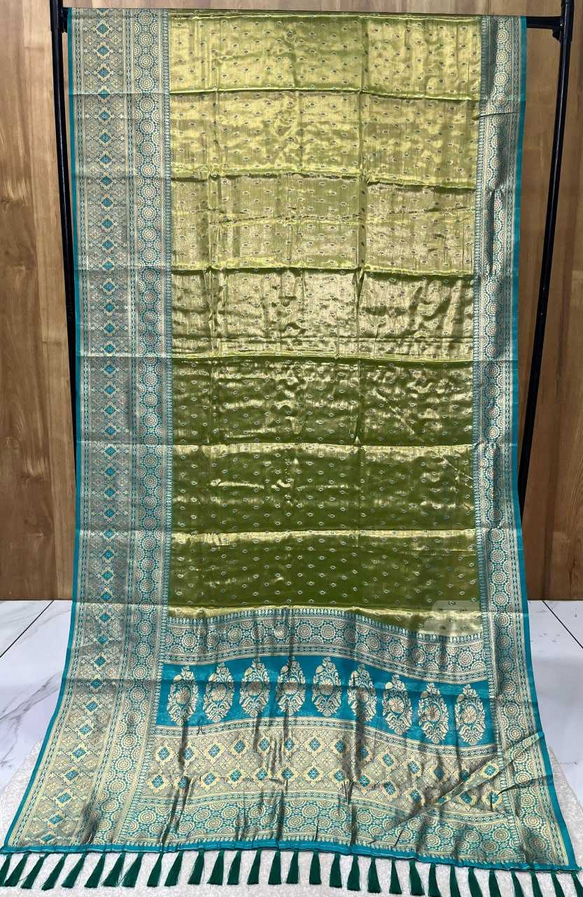 YNF TISSUE REW 02 SAREES WHOLESALE TISSUE SILK ZARI BORDER SAREES MANUFACTURER