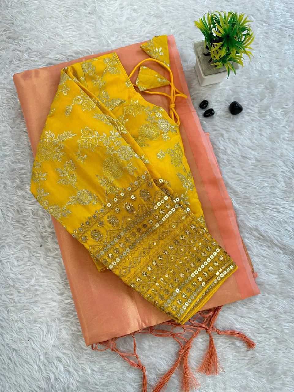 YNF TISSUE SILK RSF 651-B SILK SAREES WHOLESALE TISSUE SILK PLAIN SOLID SAREES MANUFACTURER