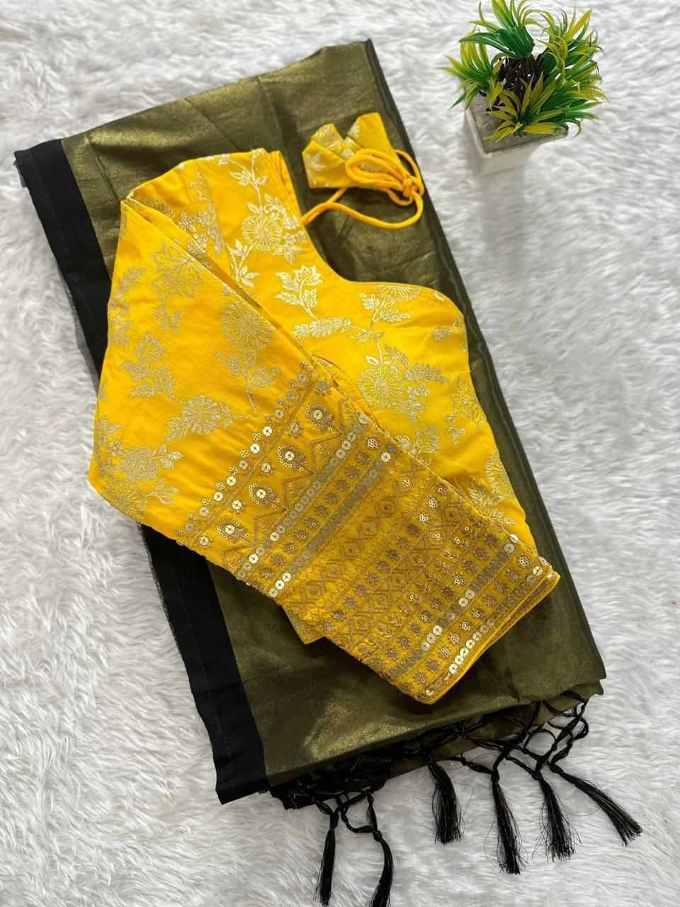 YNF TISSUE SILK RSF 651-B SILK SAREES WHOLESALE TISSUE SILK PLAIN SOLID SAREES MANUFACTURER