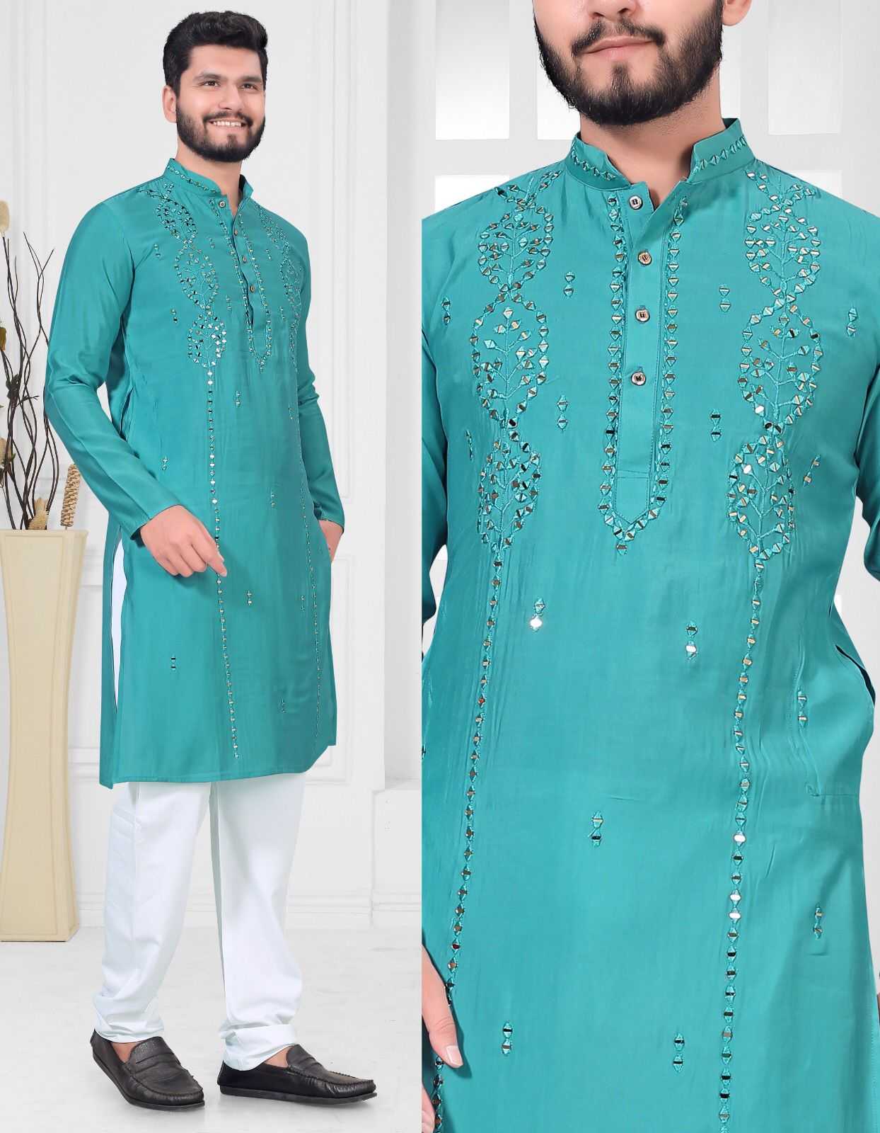 YNF VISCOSE WTX ABHIMANYU MENS WEAR WHOLESALE MENS KURTA PYJAMA MANUFACTURER