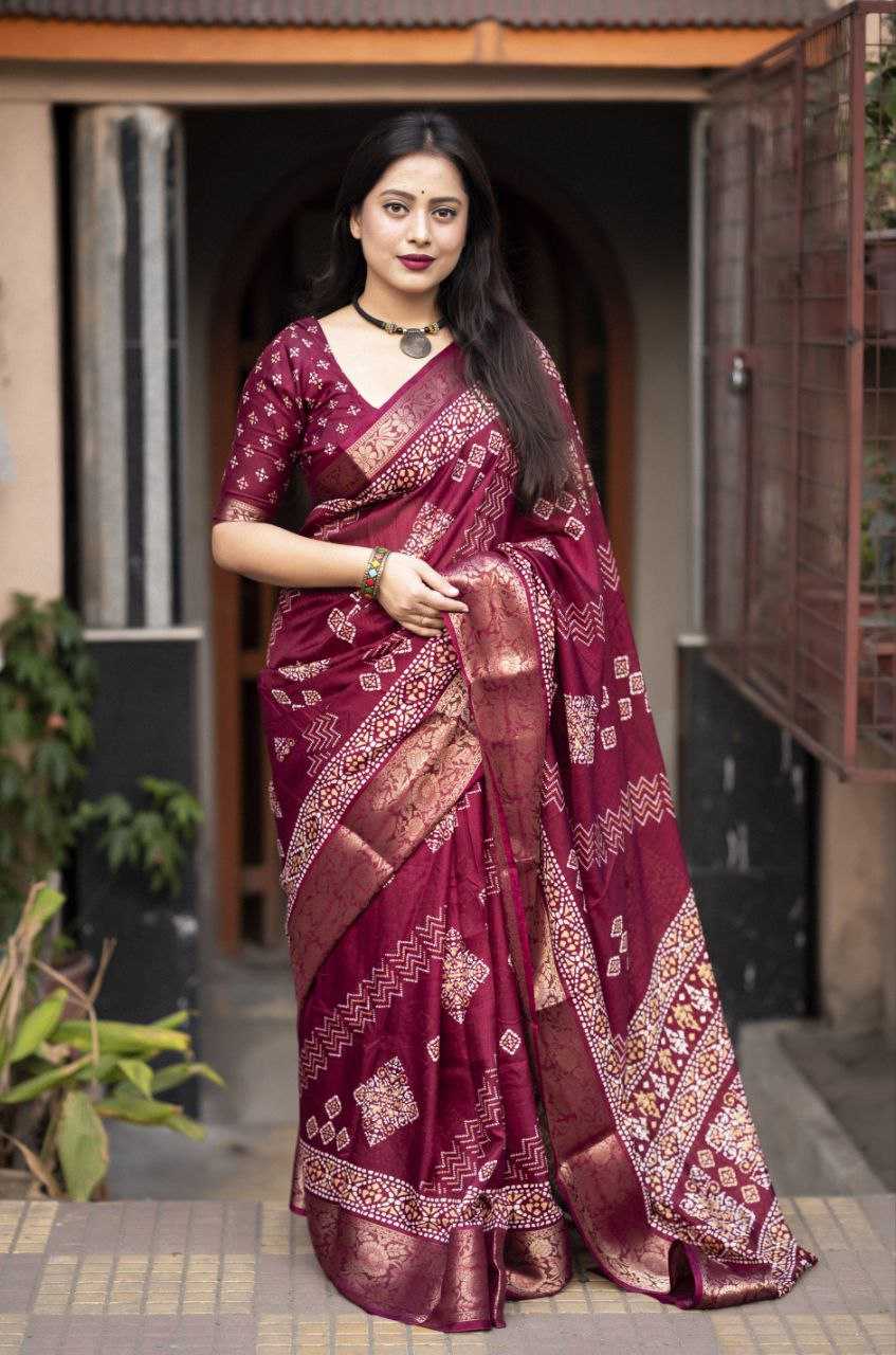 YNF COTTON KESH118 100 SAREES WHOLESALE PRINTED COTTON LINEN BATIK ZARI BORDER SAREES MANUFACTURER