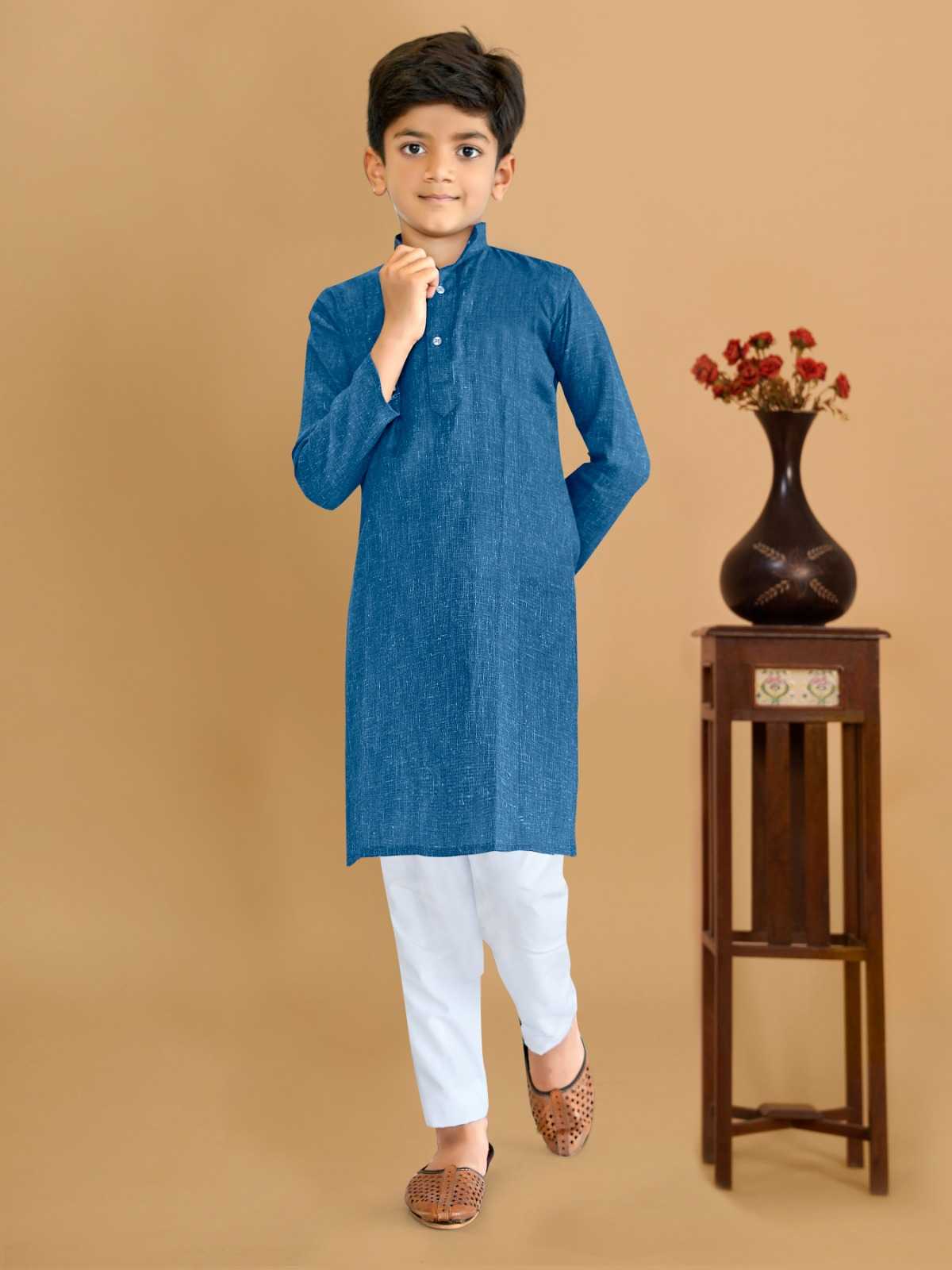  YNF COTTON RIN191 WTX07 KIDS WEAR WHOLESALE BOYS KURTA PYJAMA MANUFACTURER