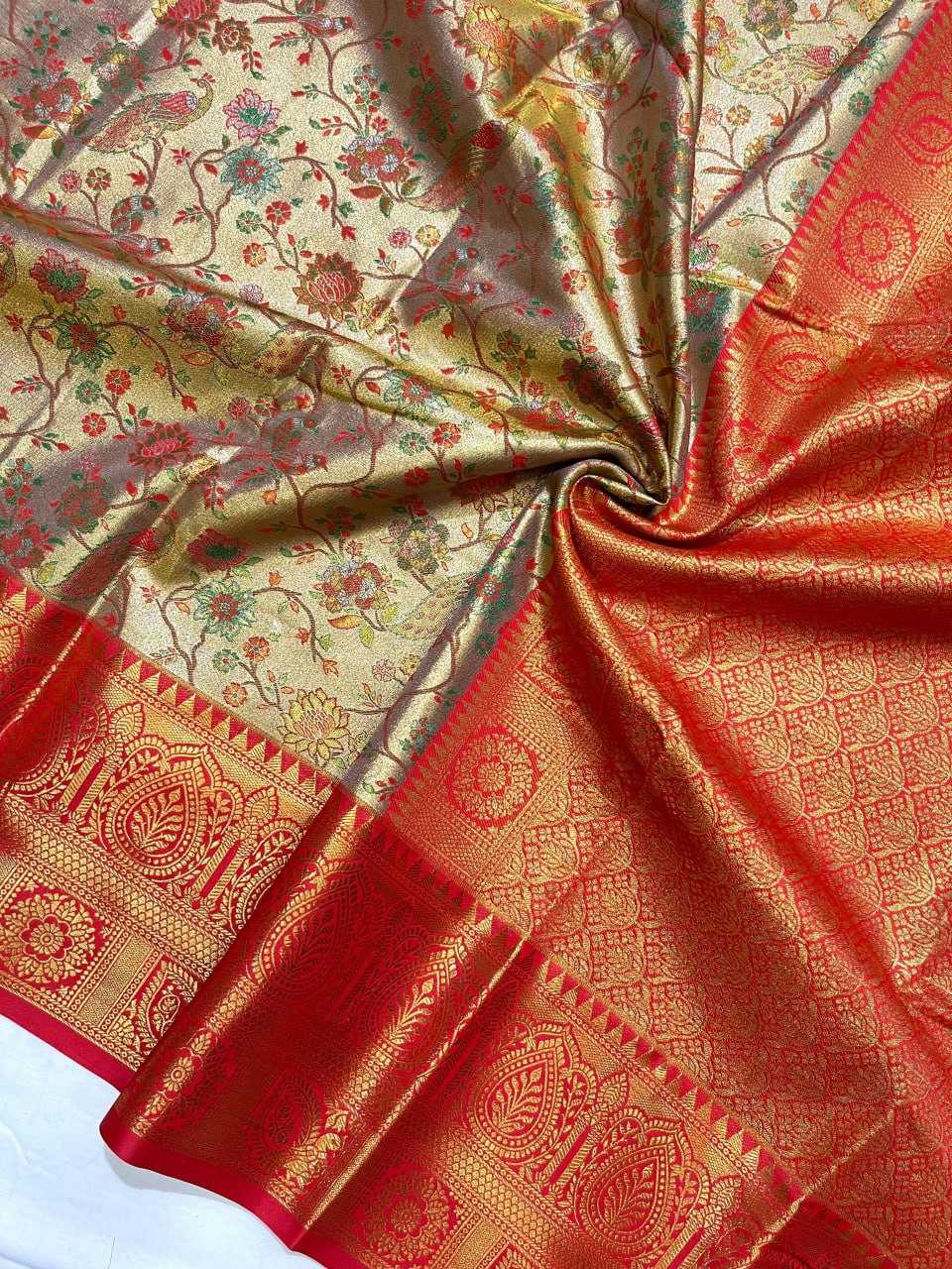 YNF DHARMAVARAM SILK RIN116 REW22 SILK SAREES WHOLESALE SOFT SILK PRINTED SILK SAREES MANUFACTURER