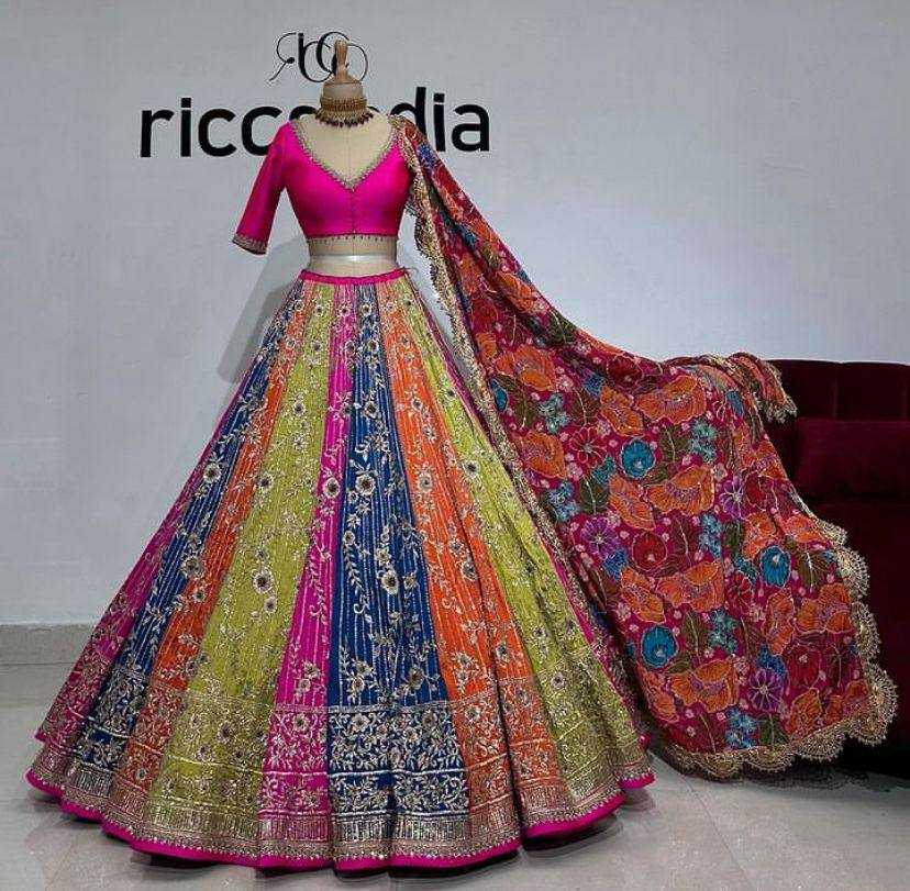 YNF GEORGETTE RIN108 1590 LEHENGA WHOLESALE WEDDING, EMBROIDRY,NET FANCY LEHENGA MANUFACTURER