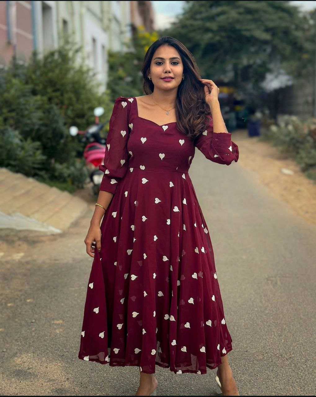 YNF GEORGETTE RIN126 260 KURTIS WHOLESALE SHORT PARTY WEAR FANCY GEORGETTE PRINTED SILK KURTIS MANUFACTURER