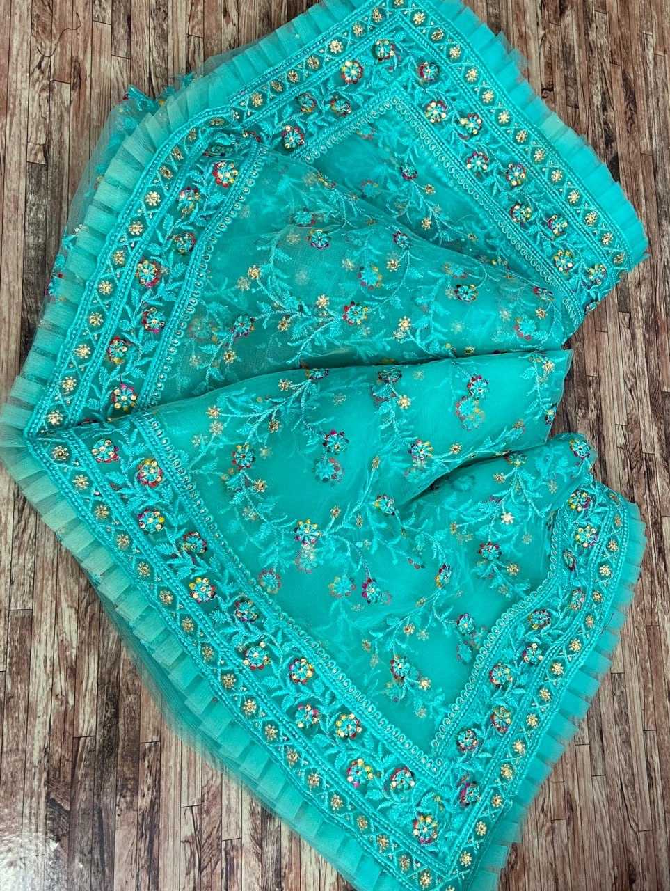 YNF NET RIN109 RBC35 SAREES WHOLESALE NET WORK EMBROIDERED VISCOSE SAREES MANUFACTURER