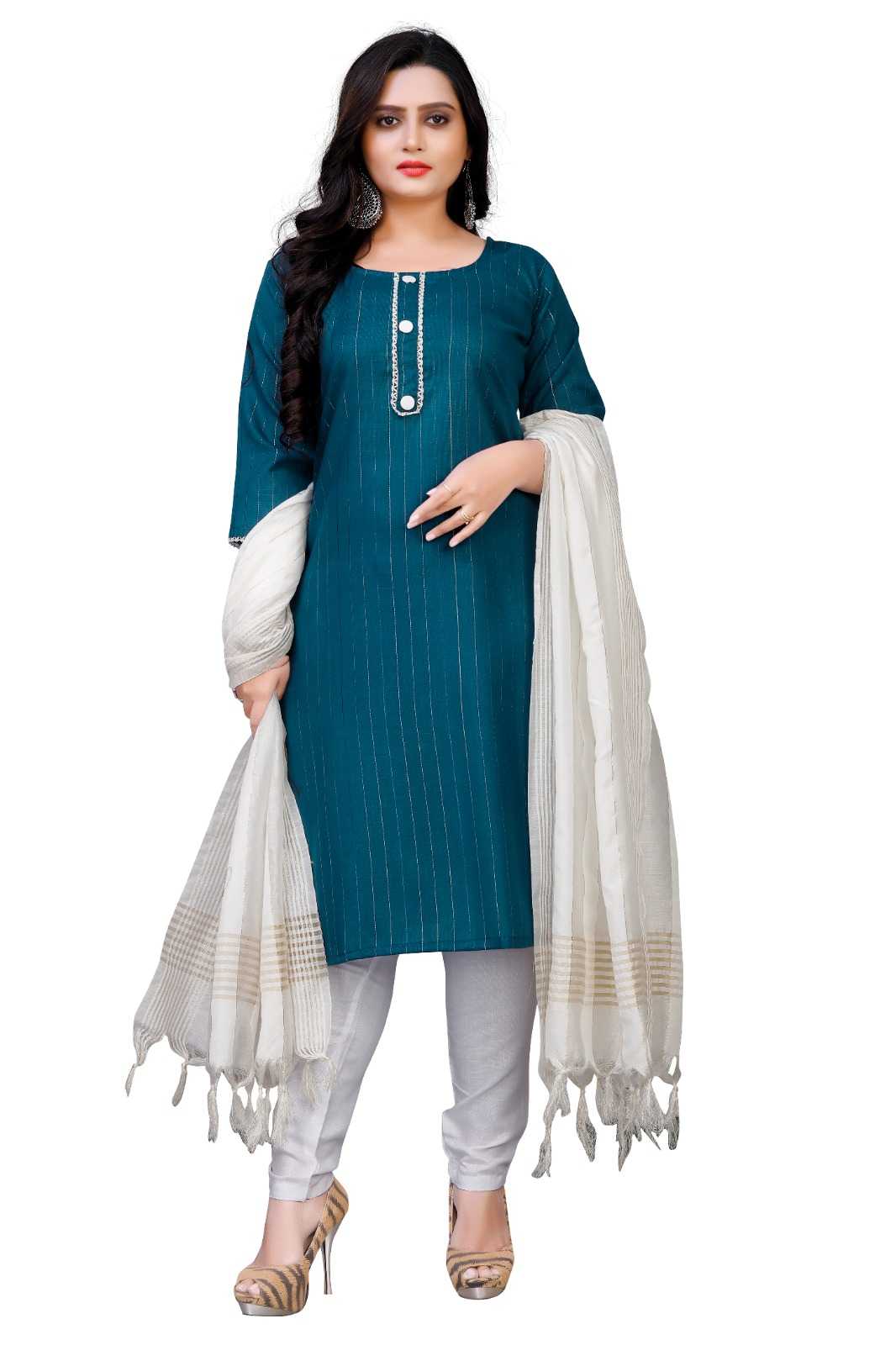 YNF PURE COTTON RIN191 TWINKLE SUITS & DRESSES WHOLESALE LADIES COTTON ZARI WORK SUITS MANUFACTURER 