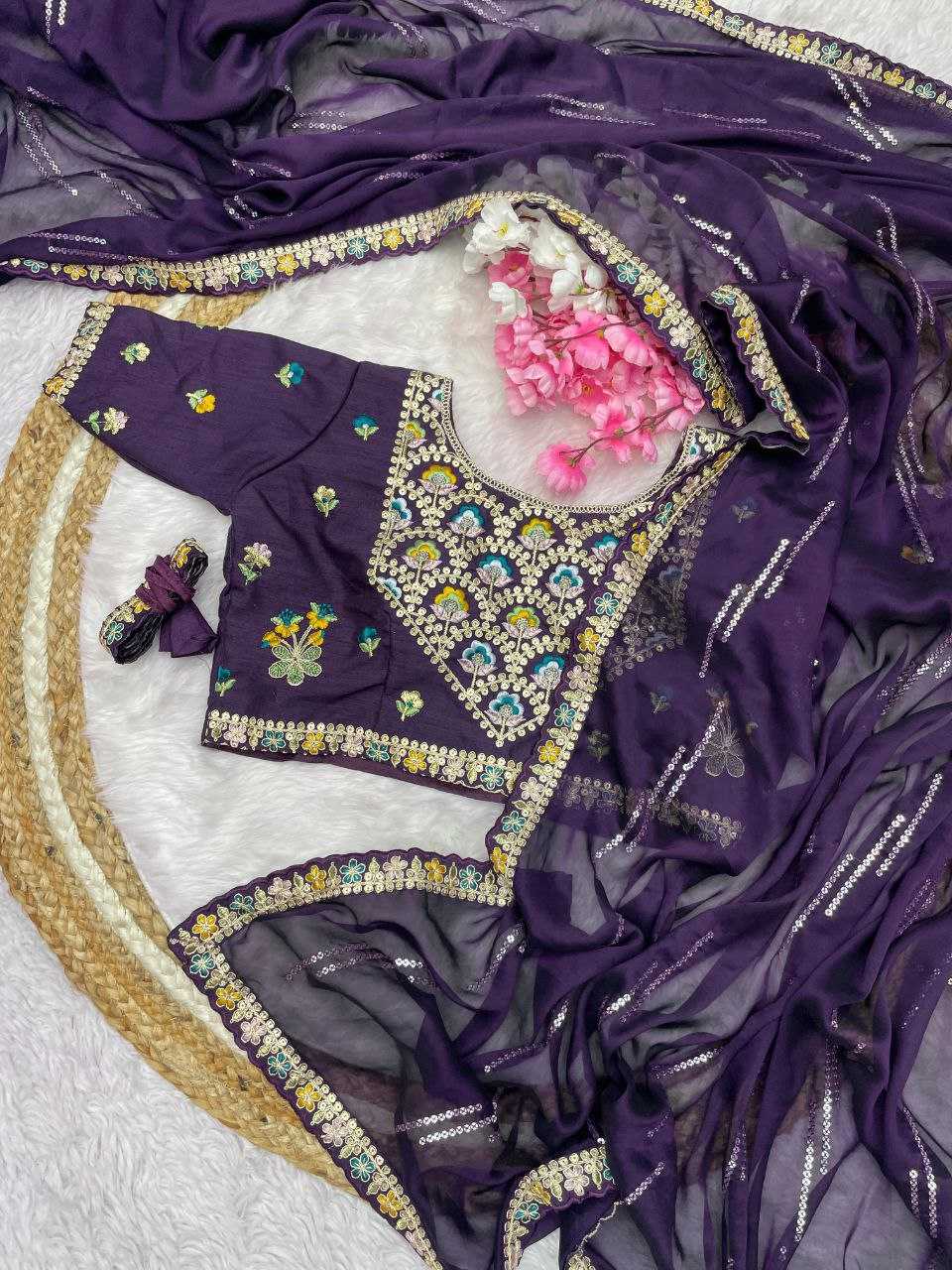 YNF RANGOLI SILK RIN143 440 SAREES WHOLESALE  DESIGNER FANCY SEQUENCE EMBROIDERED SAREES MANUFACTURER