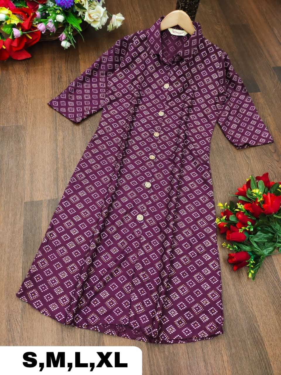 YNF RAYON RIN158 1021 KURTIS WHOLESALE LONG PRINTED RAYON LADIES KURTIS MANUFACTURER