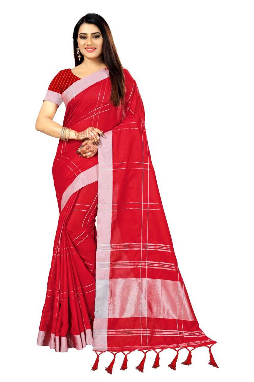 YNF SILK COTTON RIN113 4034 SAREES WHOLESALE COTTON LINEN INDIAN ZARI BORDER SAREES MANUFACTURER