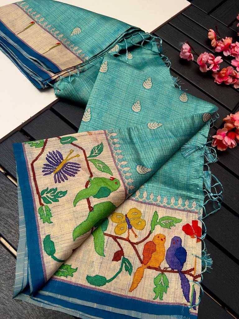 YNF SOFT SMOOTH KESH101 ANT23 SILK SAREES WHOLESALE PAITHANI SOFT SILK TUSSAR SILK SAREES MANUFACTURER