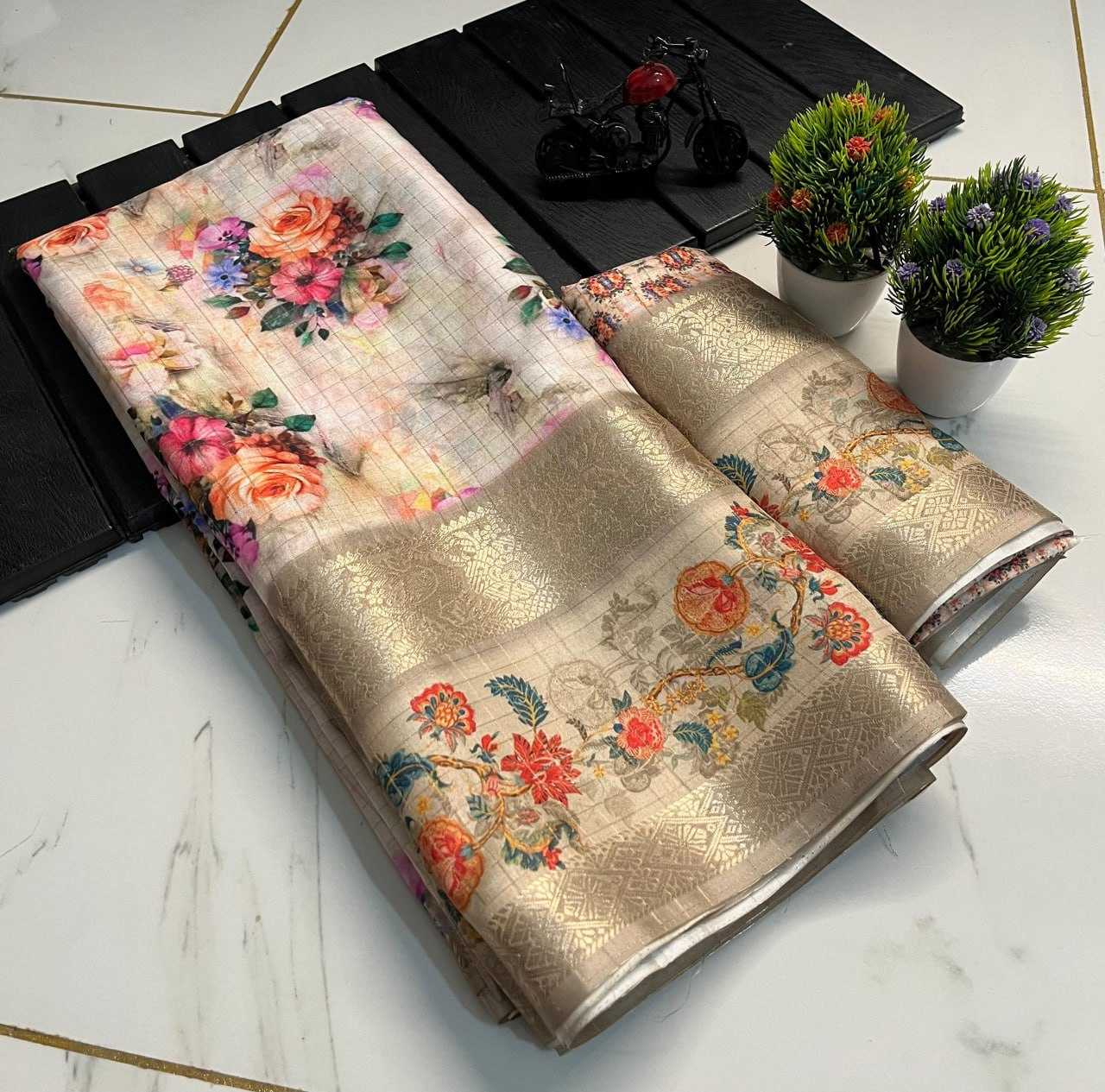 YNF SOFT SMOOTH KESH117 RWC01 SAREES WHOLESALE PRINTED INDIAN ZARI BORDER SAREES MANUFACTURER