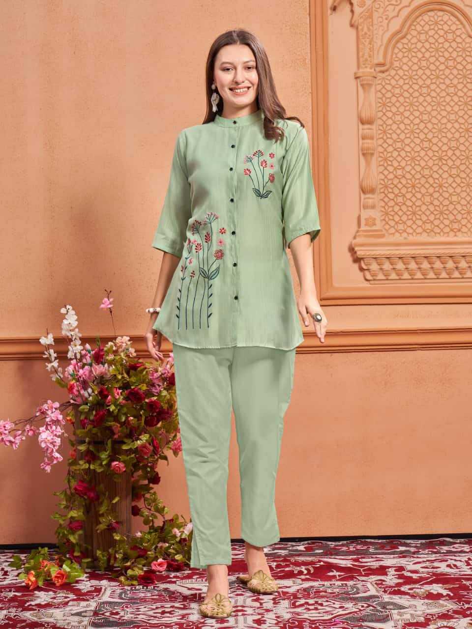 YNF VISCOSE RIN131 GULABO WESTERN WEAR WHOLESALE CO-ORD SET MANUFACTURER