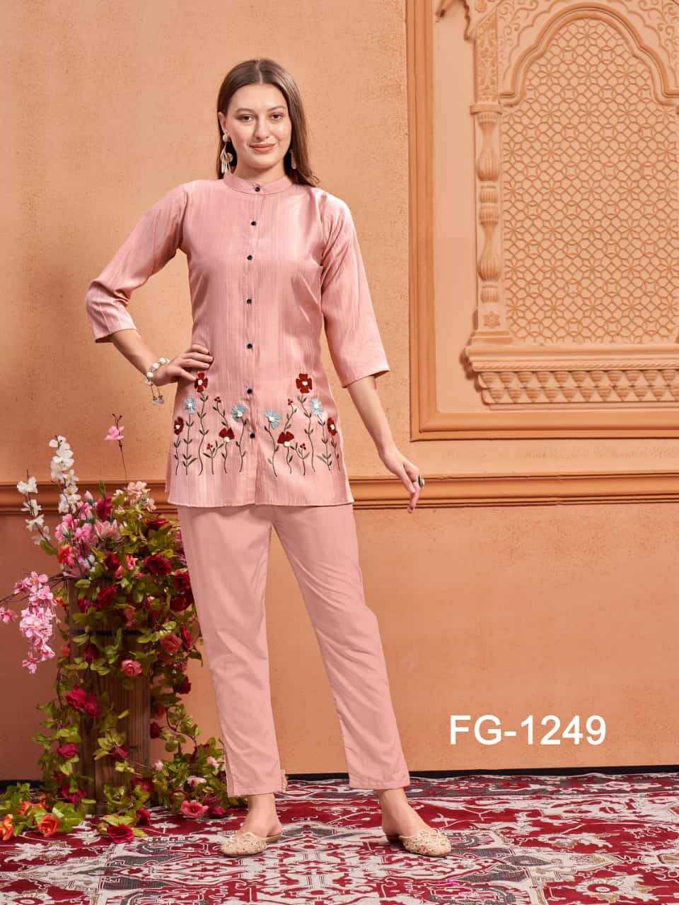 YNF VISCOSE RIN131 GULABO WESTERN WEAR WHOLESALE CO-ORD SET MANUFACTURER