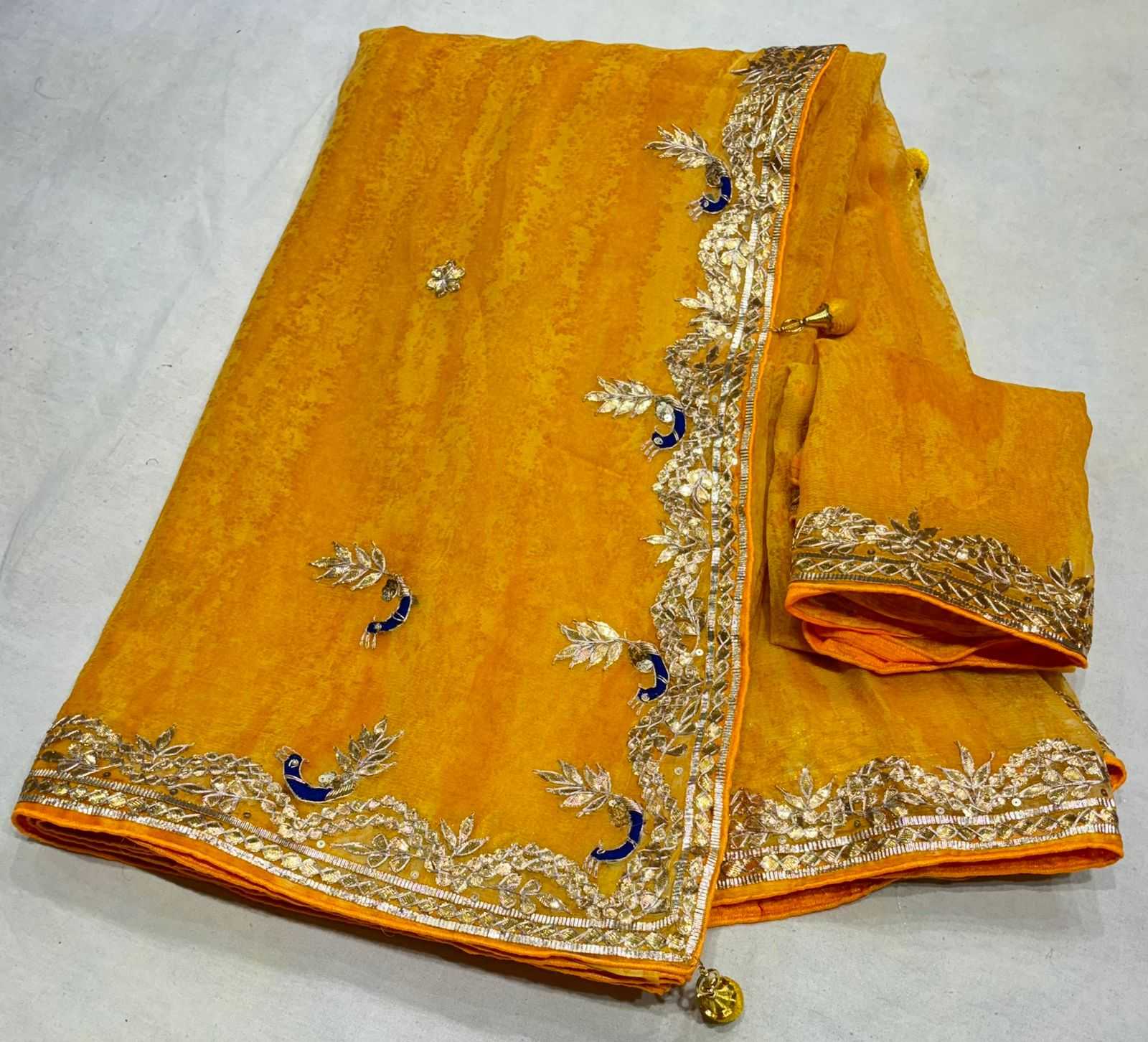 YNF CHIFFON RIN152 NSD59 SAREES WHOLESALE CHIFFON GOTA PATTI WORK LACE BRODER TRADITIONAL SAREES MANUFACTURER