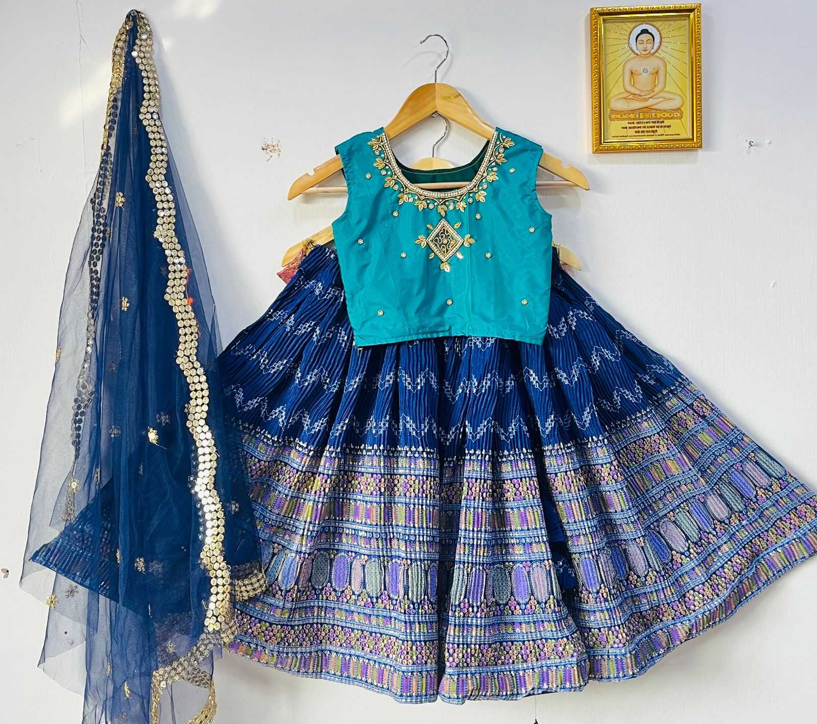 YNF CHINON RIN115 REF46 KIDS WEAR WHOLESALE KIDS LEHENGAS MANUFACTURER