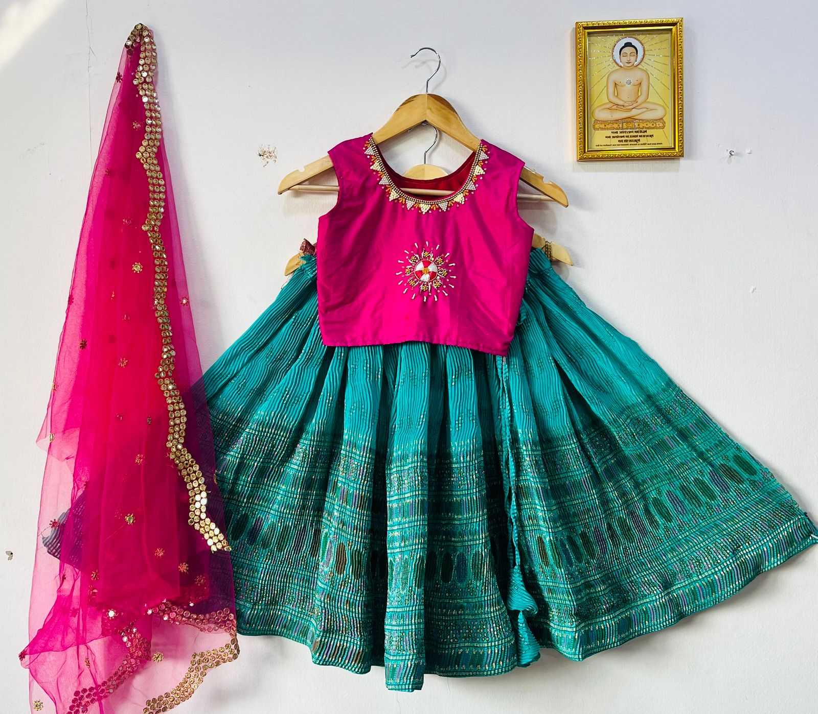 YNF CHINON RIN115 REF46 KIDS WEAR WHOLESALE KIDS LEHENGAS MANUFACTURER