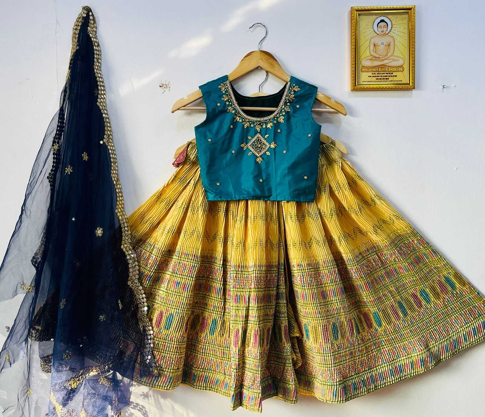 YNF CHINON RIN115 REF46 KIDS WEAR WHOLESALE KIDS LEHENGAS MANUFACTURER