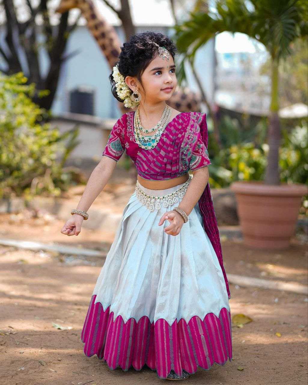 YNF CHINON SILK KESH168 MNT24 KIDS WEAE WHOLESALE KIDS LEHENGA KIDS ETHNIC WEAR KIDS TRADITIONAL OUTFITS KIDS FESTIVE WEAR MANUFACTURER