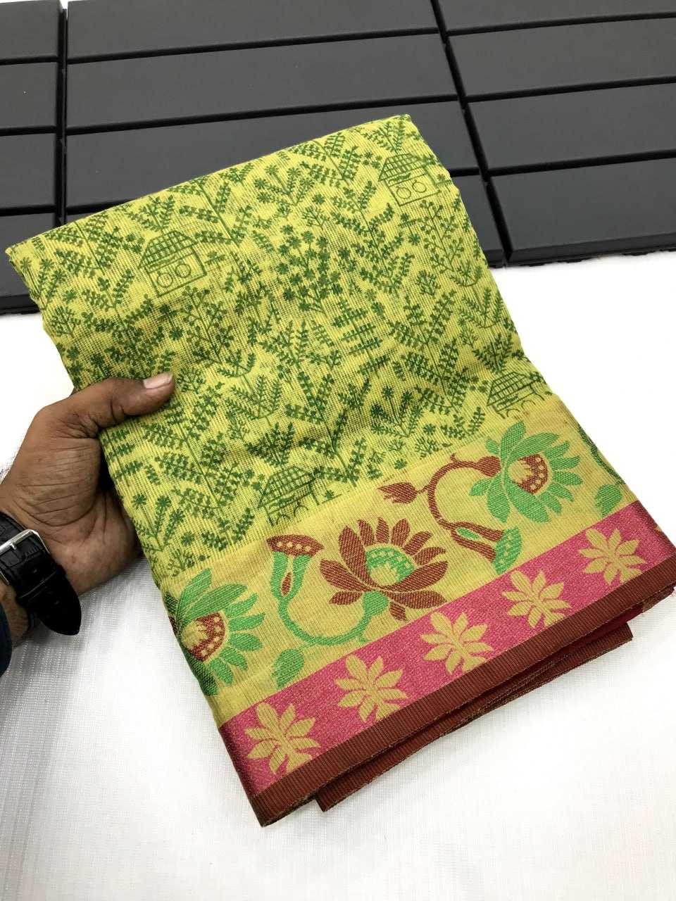 YNF COTTON KESH167 VAARI SAREES WHOLESALE PRINTED COTTON LINEN LADIES SAREES MANUFACTURER