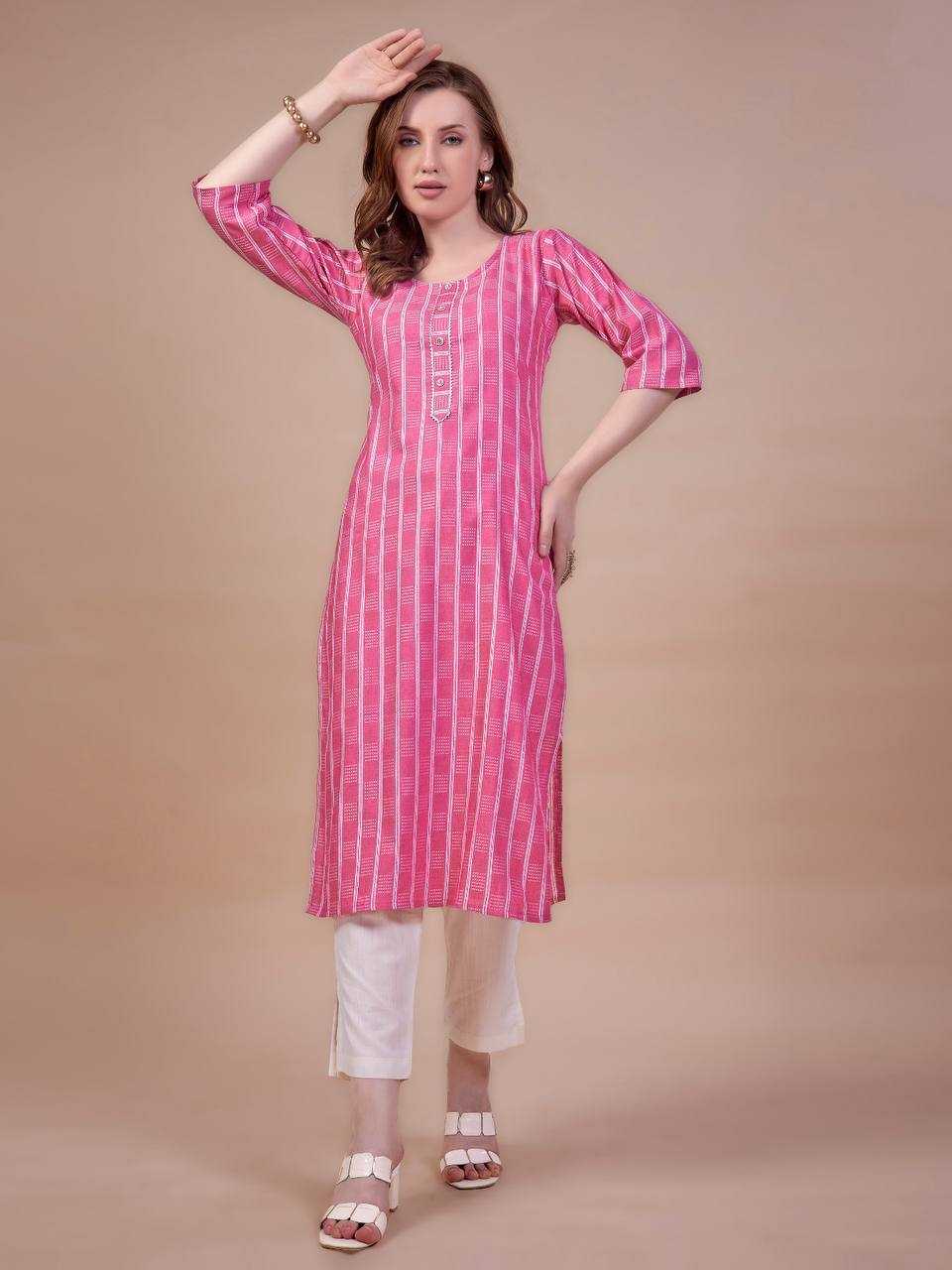 YNF COTTON RIN200 177 KKURTIS WHOLESALE CASUAL LONG COTTON LADIES KURTIS MANUFACTURER