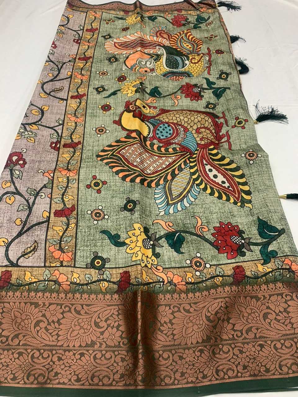 YNF DOLA SILK KESH203 Forever Kalamkari SAREES WHOLESALE KALAMKARI PRINTED LADIES SAREES MANUFACTURER