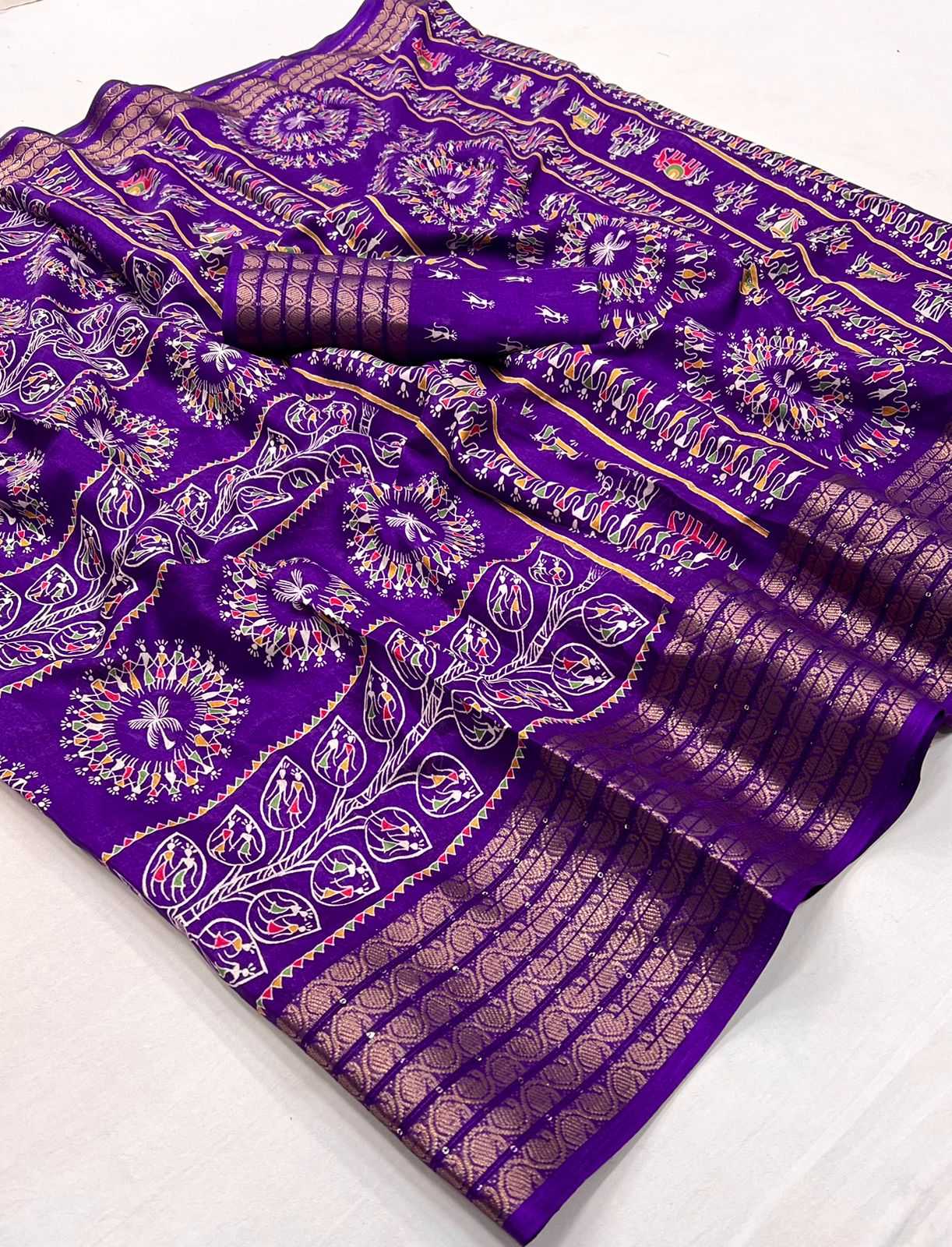 YNF DOLA SILK RIN199 GANGORE SILK SAREES WHOLESALE DOLA SILK PRINTED SILK SAREES MANUFACTURER