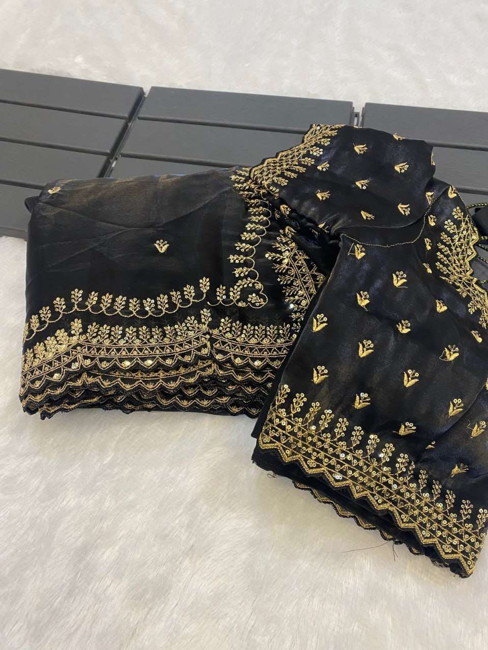 YNF JIMMY CHOO RIN164 37 SAREES WHOLESALE JIMMY CHOO SEQUENCE EMBROIDERED ZARI BORDER CUTWORK SAREES MANUFACTURER