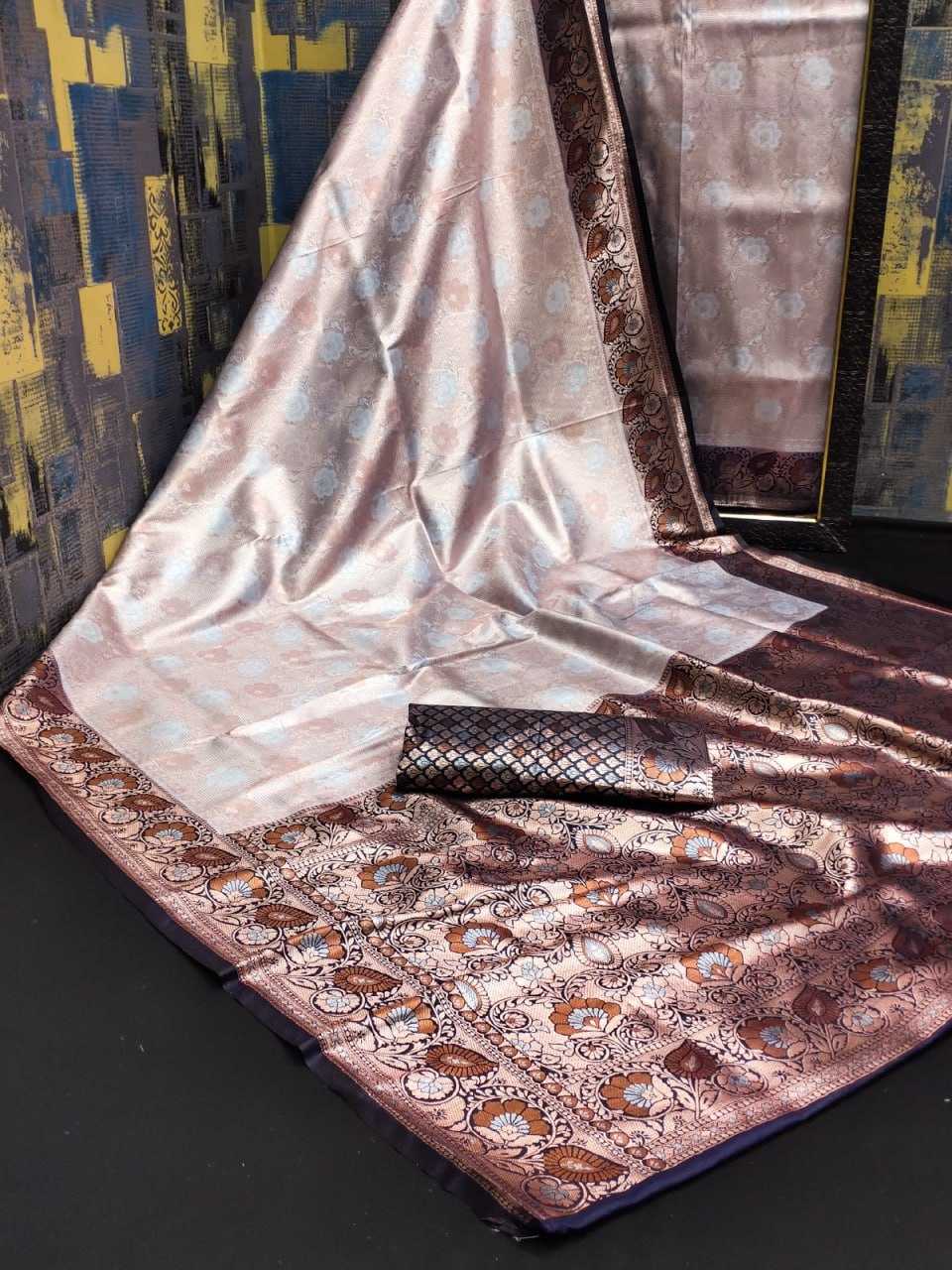 YNF KANJIVARAM SILK RIN144 GULABO SILK SAREES WHOLESALE SOFT SILK PATTU KANJIVARAM SILK ZARI BORDER SILK SAREES MANUFACTURER