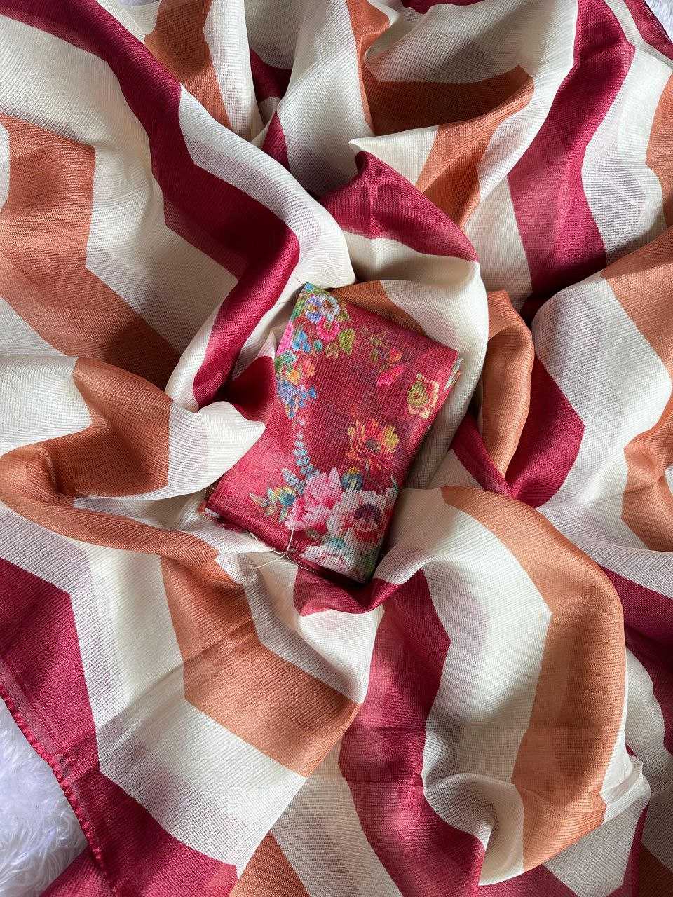 YNF KOTA CHEX KESH201 color pops SAREES WHOLESALE LADIES KOTA DORIA STRIPED SAREES MANUFACTURER