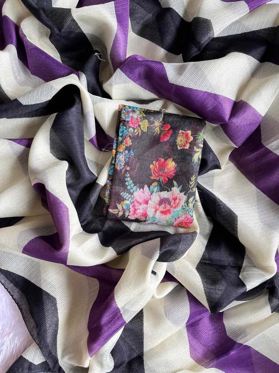 YNF KOTA CHEX KESH201 color pops SAREES WHOLESALE LADIES KOTA DORIA STRIPED SAREES MANUFACTURER
